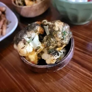 Grilled Cauliflower with a bit of peri peri. Small but tasty