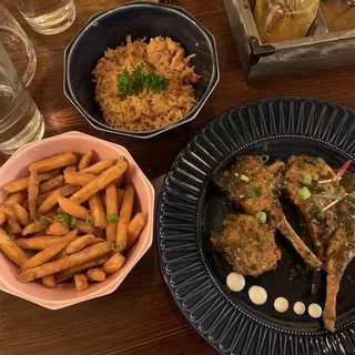 4 Peri Peri Chops with 2 Sides