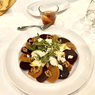 Try the Beet Salad appetizer.  It's delicious and plenty to share!