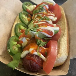 hot dog, food, hot dogs, sandwich