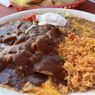 Chicken Mole Enchiladas