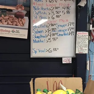 a box of lemons