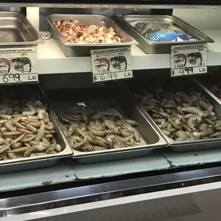 Here are photos but all the fresh fish is in a walk in-- you can go in and look at all of the options