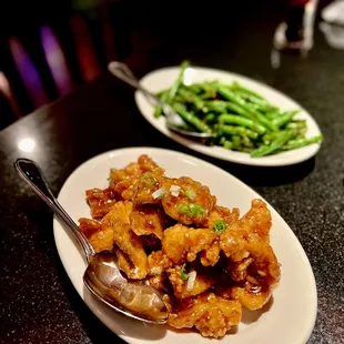 Saigon Crispy Chicken and Garlic Chili Green Beans