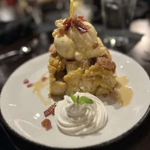 Bread pudding dessert