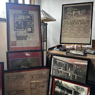 Original architectural drawings and blueprints