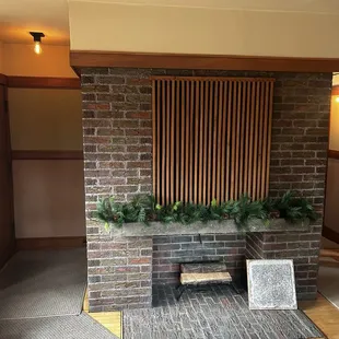 Restored fireplace