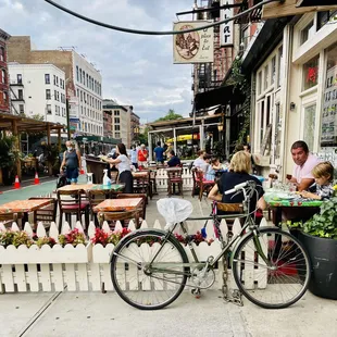 Exterior. Outdoor seating