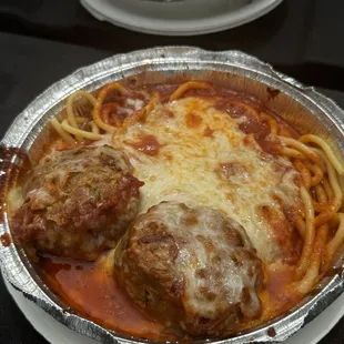 Meatball Parm on Bucatini $15