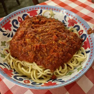 Spaghetti with meat sauce
