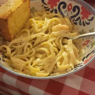 Shrimp fettuccine!