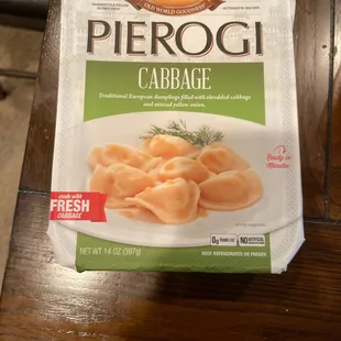 a package of pierogi