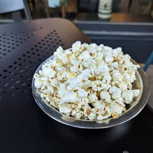 Complimentary popcorn