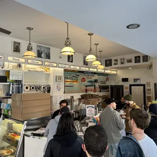 customers at the counter