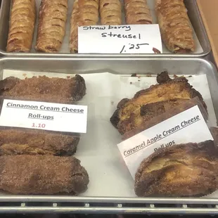 a variety of pastries