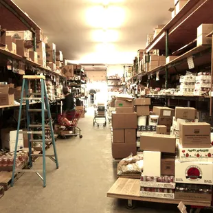 Inside the warehouse