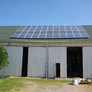 The solar panels that power our farm and flour mill