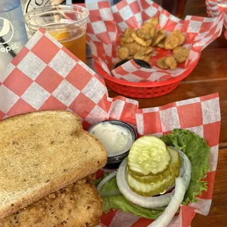 Spicy Fried Pickles and Jalapenos