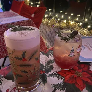 Two of the special drinks just in this room!  Not available at regular bar