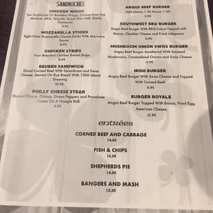 Special menu for a special occasion, Happy St. Patrick&apos;s Day!