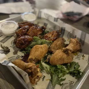 Korean BBQ &amp; Lemon Pepper Wings