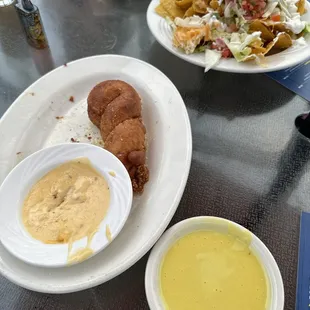 Pretzel braids and nachos