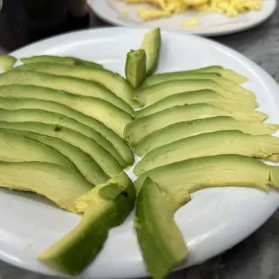 Even the side of avocado is served beautifully