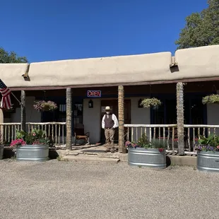 My Husband, Michael, at the Front Entrance.