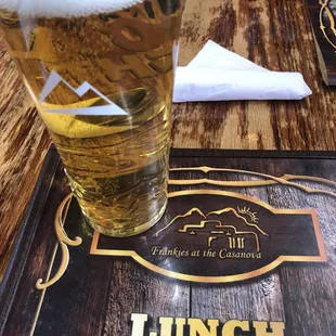 nice selection of beers on tap