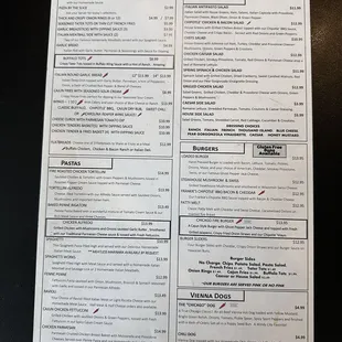 Current Menu Front (June 2024)