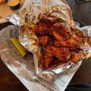 12 Bourbon BBQ Wings