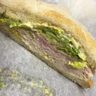 Half of the sanfriscan I murdered the other half, delicious!!