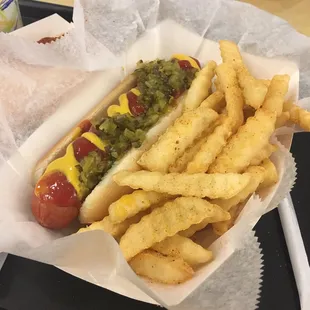 $7.50 for this Nathan&apos;s Hot dog, fries, &amp; drink! Not bad for outlet food court pricing!