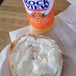 From time to time I'll get a bagel with cream cheese on both sides w/ an orange juice... But donuts are always on point!