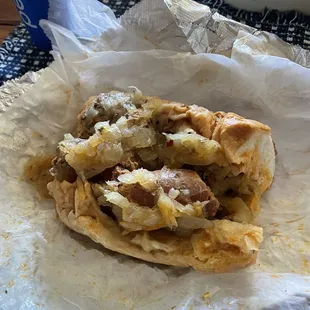 Hot Sausage Sandwich
