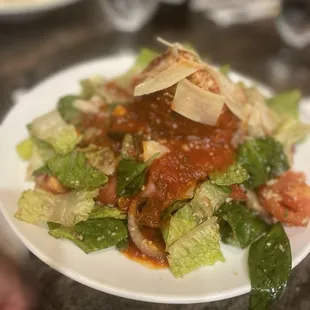 a plate of salad