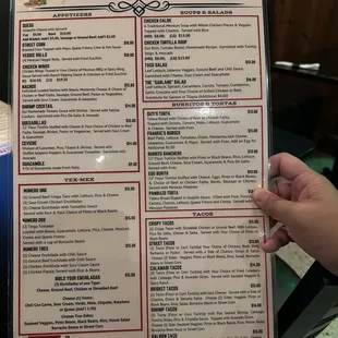 Menu side 2