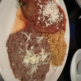 Chile relleno plate