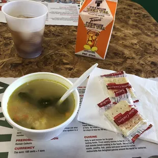 Homemade wedding soup.