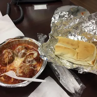Sorry, I was hungry. Meatballs and garlic bread.