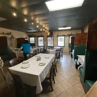 the dining area