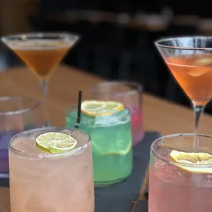 Ordered a bunch of the specialty cocktails! Yum! The bar was beautiful and really something that the neighborhood needed!