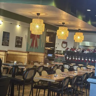 Inside dining area