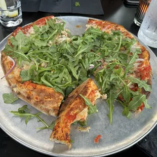 Angry Pollo, replaced jalapeños with fresh arugula
