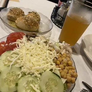 Salad and those killer garlic rolls