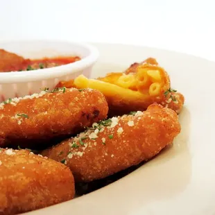 Fresh mac &amp; cheese bites.