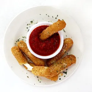 Mozzarella sticks.