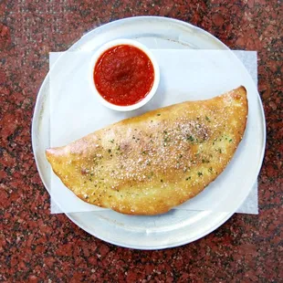 Fresh calzone.