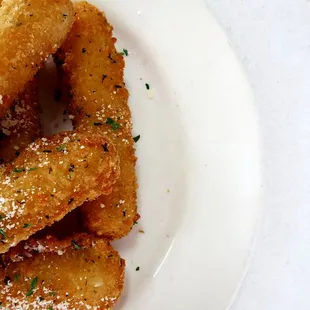 Mozzarella sticks.
