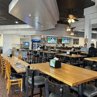 Inside of the restaurant